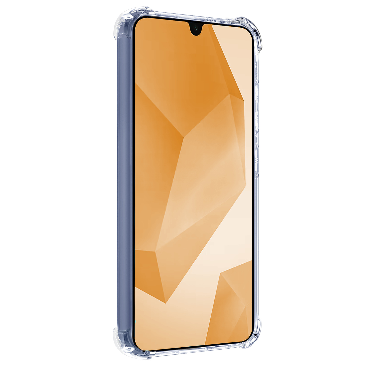 Nomfy Hoesje Geschikt voor Samsung A16 Hoesje Pasjeshouder Shockproof Pas Houder - Hoesje Geschikt voor Samsung Galaxy A16 Hoes Met Kaarthouder - Transparant - 2 PACK