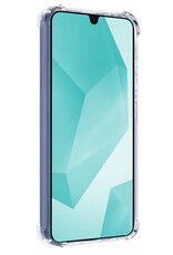 Forterra Hoesje Geschikt voor Samsung A16 Pashouder Case Siliconen Hoes Met Screenprotector - Hoes Geschikt voor Samsung Galaxy A16 Hoesje Back Cover Met Pasjeshouder - Transparant