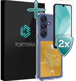 Forterra Forterra Samsung Galaxy A16 Hoesje Pashouder Met 2x Screenprotector