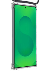 BASEY. BASEY. Samsung Galaxy S25 Ultra Hoesje Pashouder met Koord Met Screenprotector