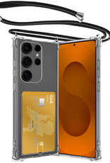 Nomfy Nomfy Samsung Galaxy S25 Ultra Hoesje Pashouder met Koord