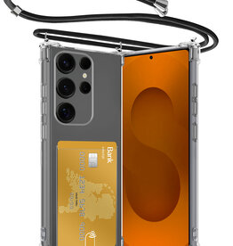 Nomfy Nomfy Samsung Galaxy S25 Ultra Hoesje Pashouder met Koord