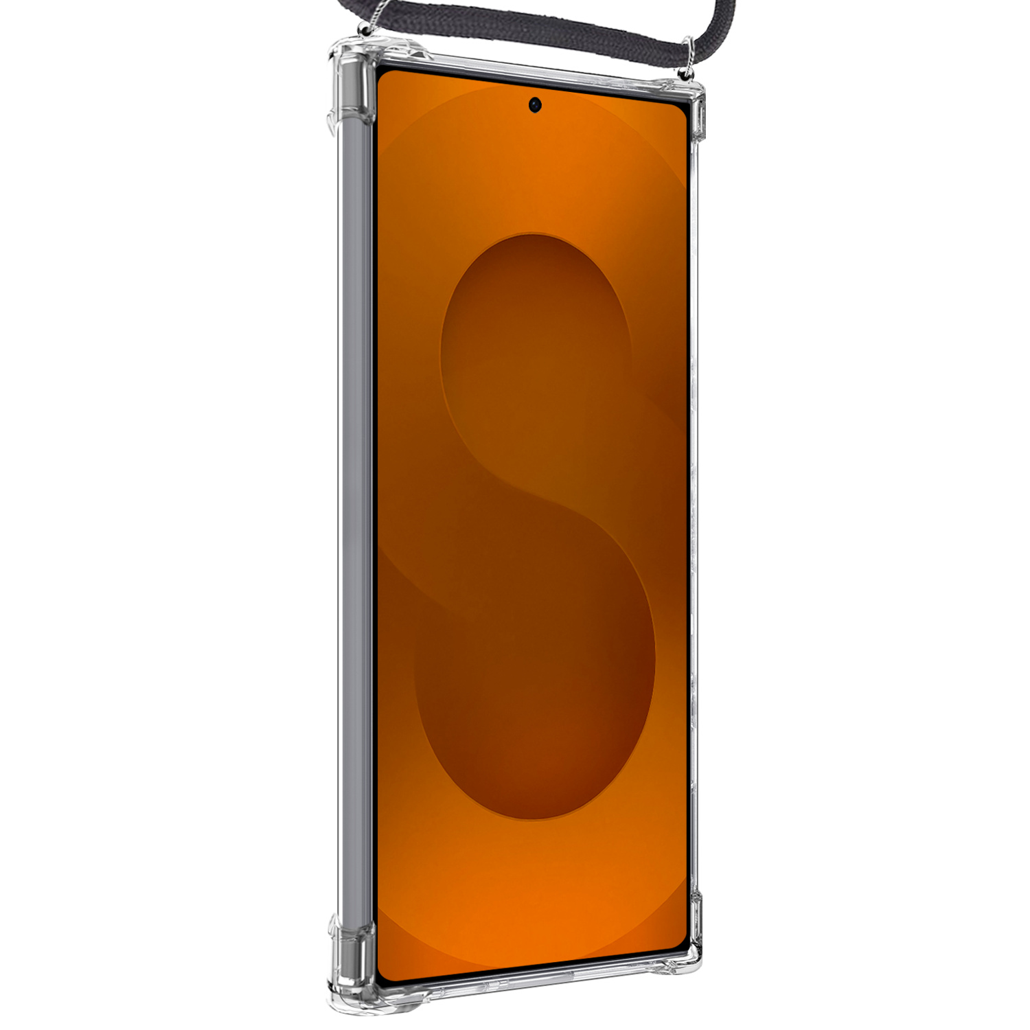 Nomfy Nomfy Samsung Galaxy S25 Ultra Hoesje Pashouder met Koord