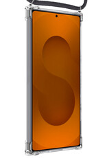 Nomfy Nomfy Samsung Galaxy S25 Ultra Hoesje Pashouder met Koord Met 2x Screenprotector