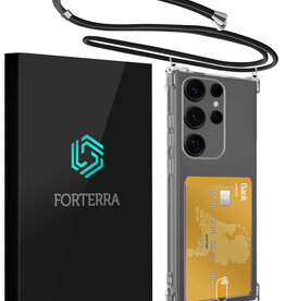 Forterra Forterra Samsung Galaxy S25 Ultra Hoesje Pashouder met Koord