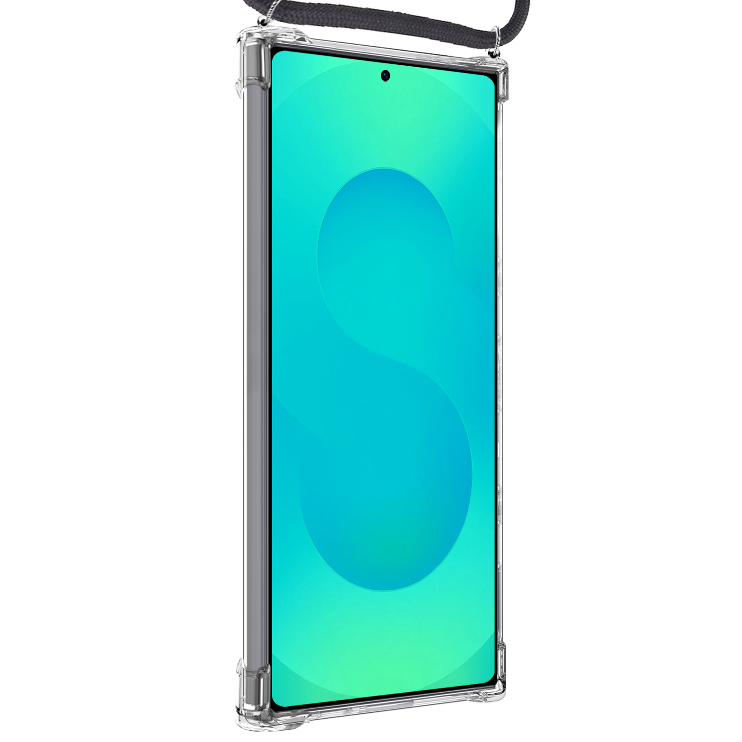 Forterra Forterra Samsung Galaxy S25 Ultra Hoesje Pashouder met Koord Met Screenprotector