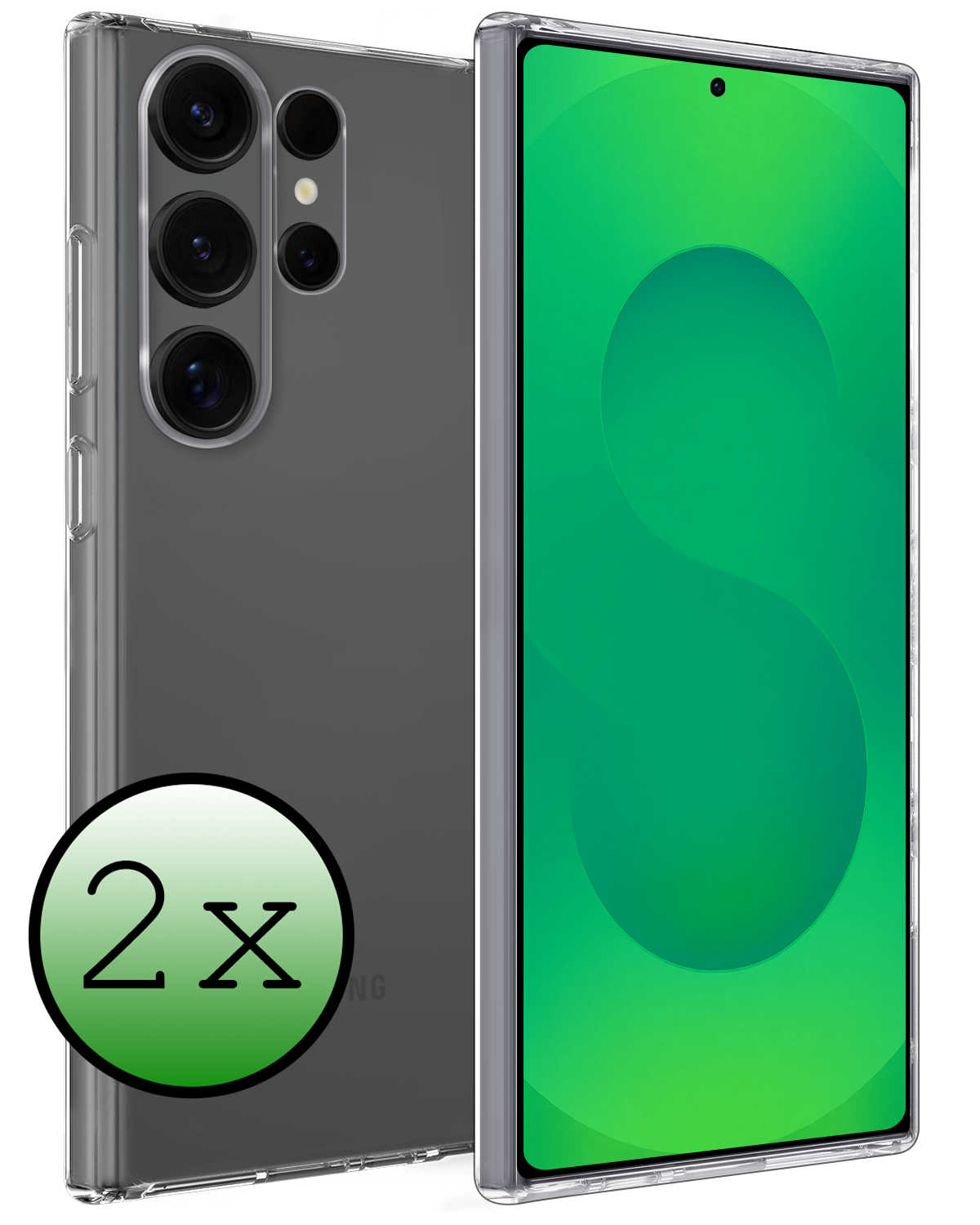 BASEY. BASEY. Samsung Galaxy S25 Ultra Hoesje Siliconen - Transparant - 2 PACK