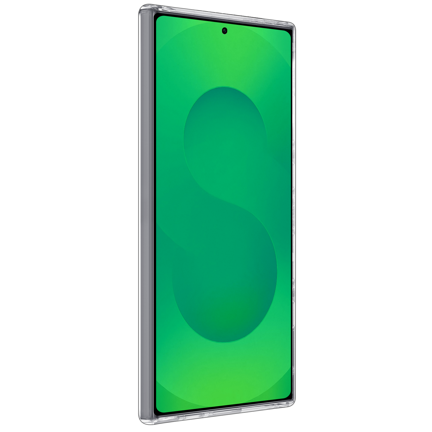 BASEY. BASEY. Samsung Galaxy S25 Ultra Hoesje Siliconen Met Screenprotector - Transparant