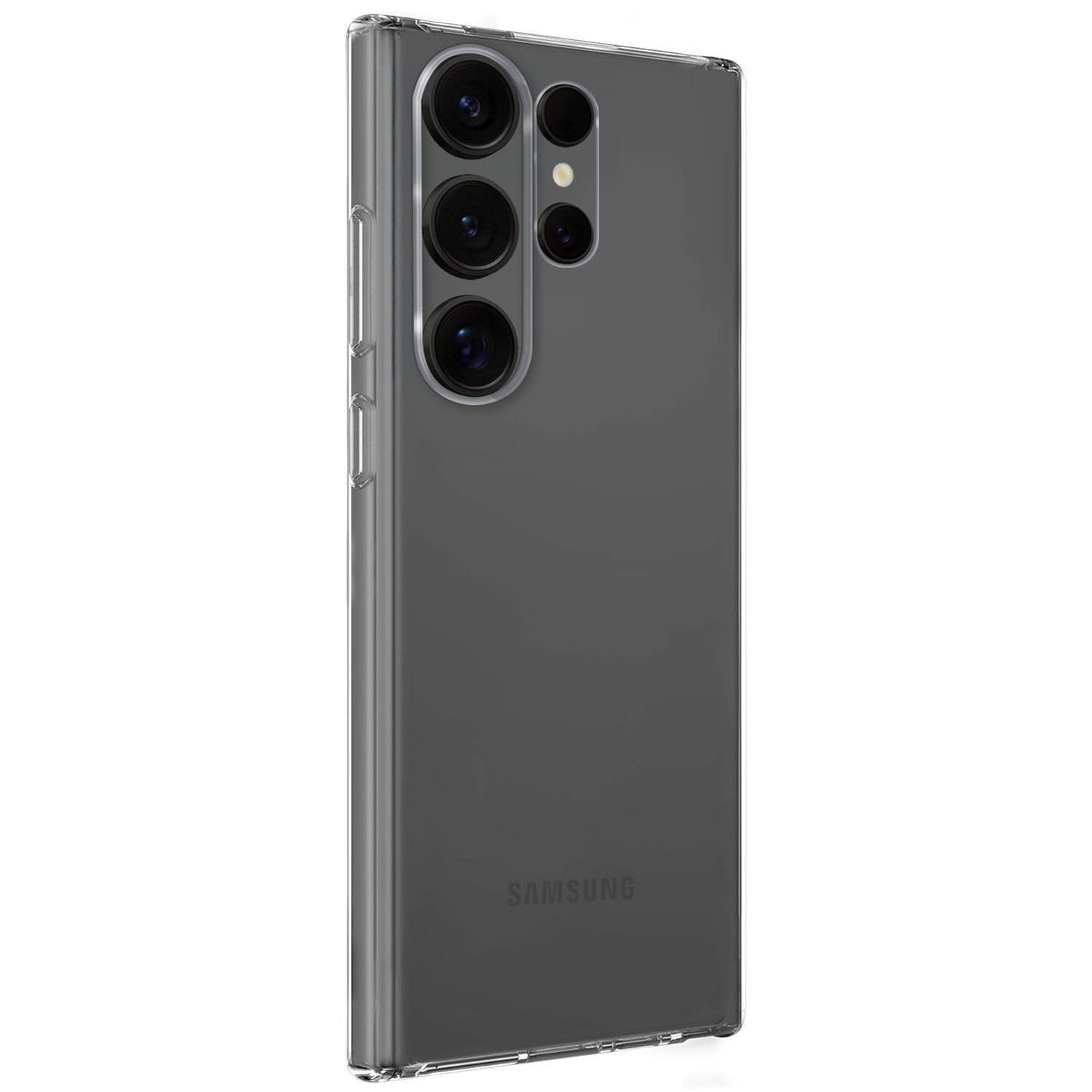 BASEY. BASEY. Samsung Galaxy S25 Ultra Hoesje Siliconen Met 2x Screenprotector - Transparant