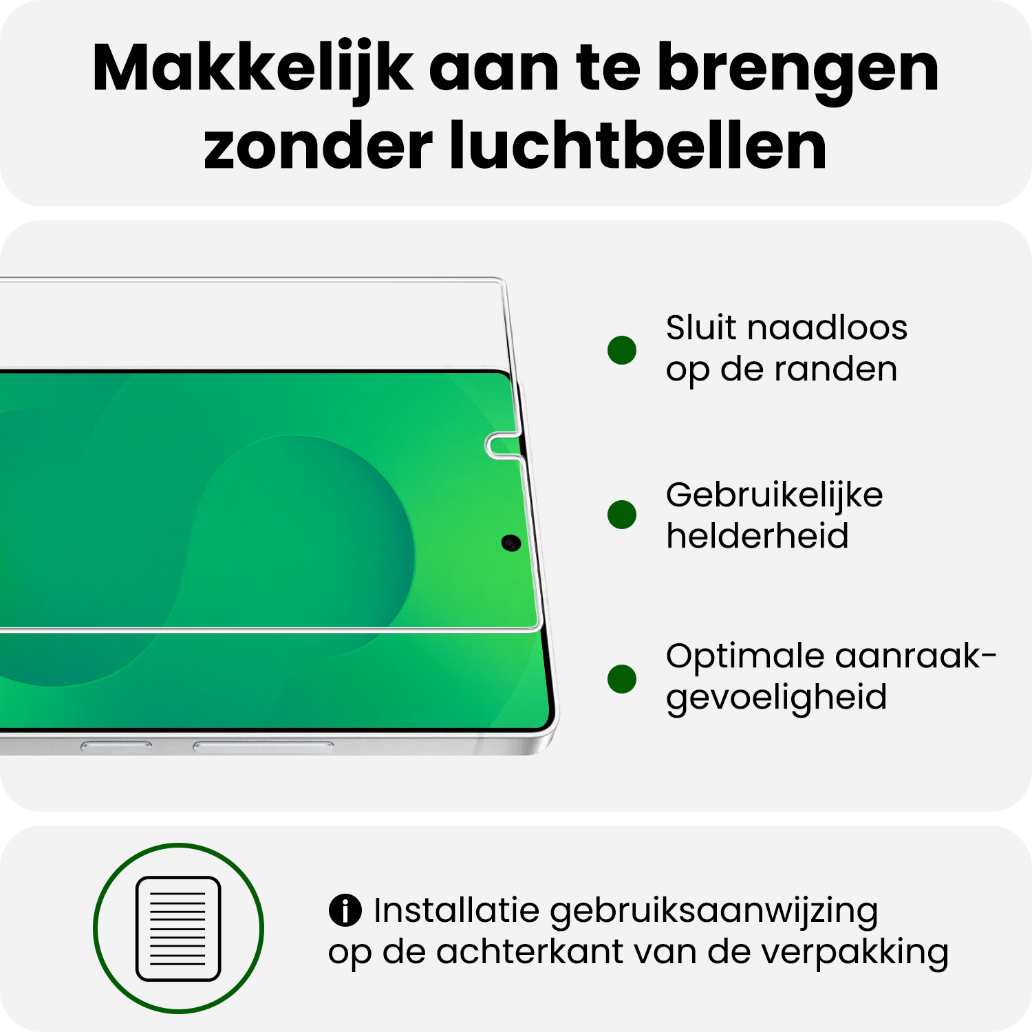 BASEY. BASEY. Samsung Galaxy S25 Ultra Hoesje Siliconen Met 2x Screenprotector - Transparant