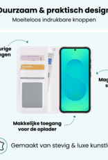 Forterra Forterra Samsung Galaxy S25 Plus Hoesje Bookcase Met 2x Screenprotector - Wit
