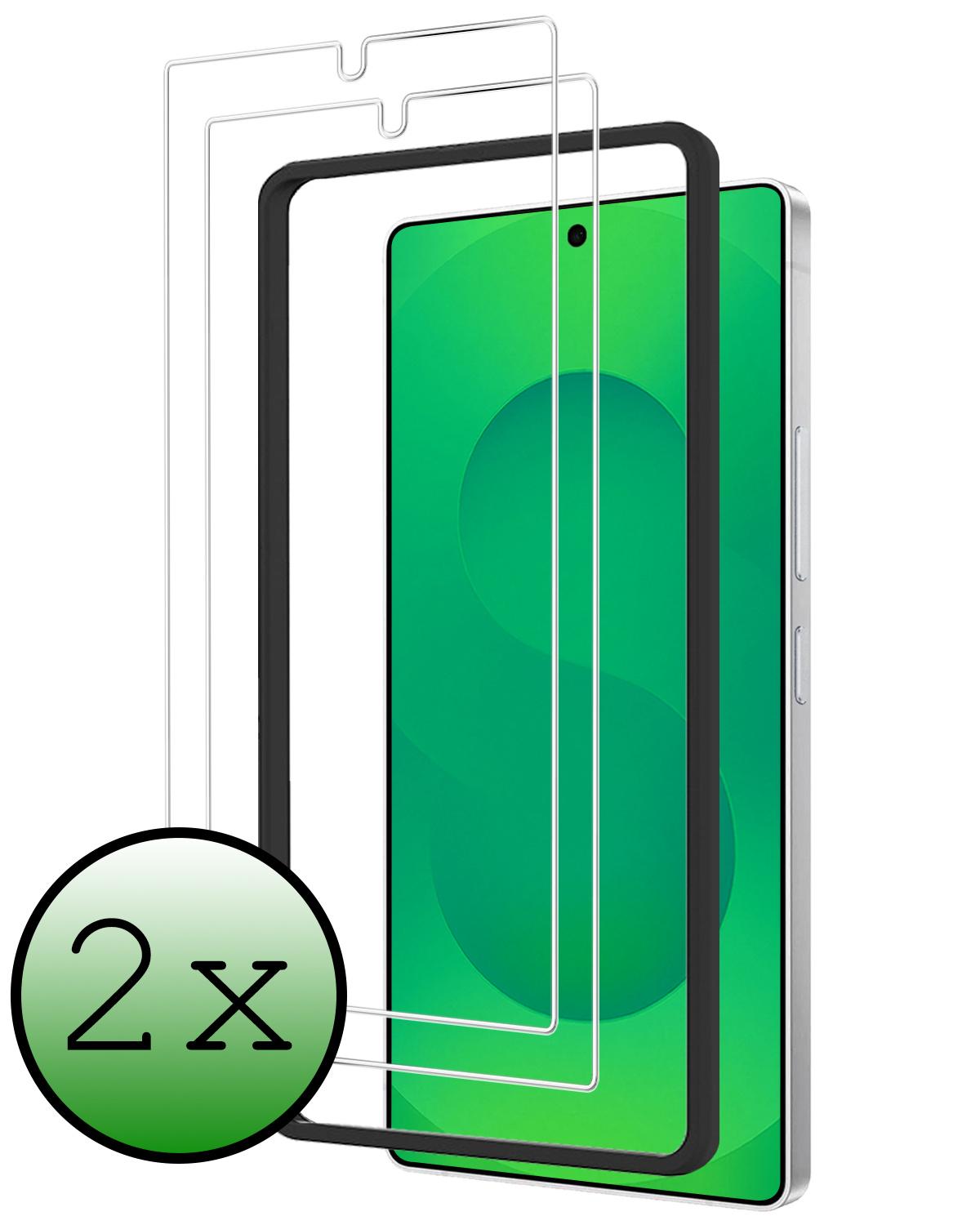 BASEY. BASEY. Samsung Galaxy S25 Ultra Screenprotector Met Installatieframe - 2 PACK