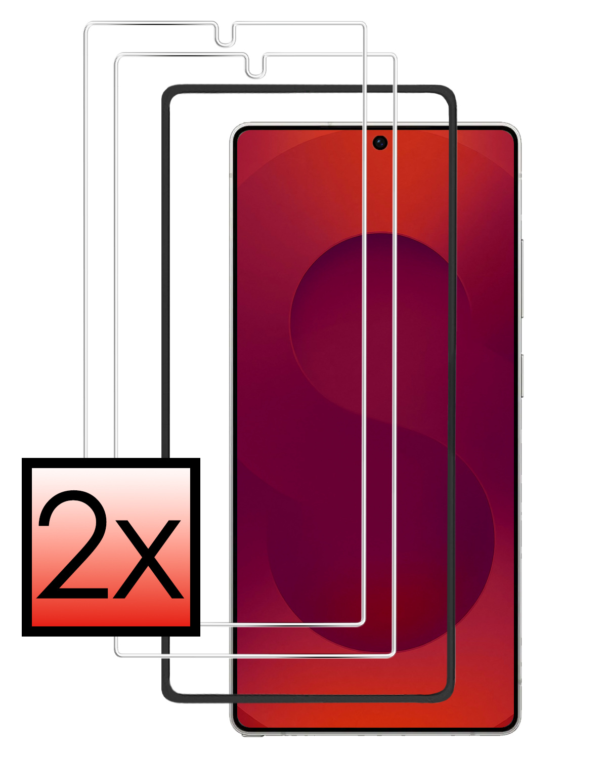 NoXx NoXx Samsung Galaxy S25 Ultra Screenprotector Met Installatieframe - 2 PACK