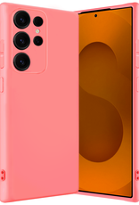 Nomfy Nomfy Samsung Galaxy S25 Ultra Hoesje Siliconen - Lichtroze