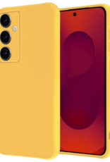 NoXx NoXx Samsung Galaxy S25 Hoesje Siliconen - Geel