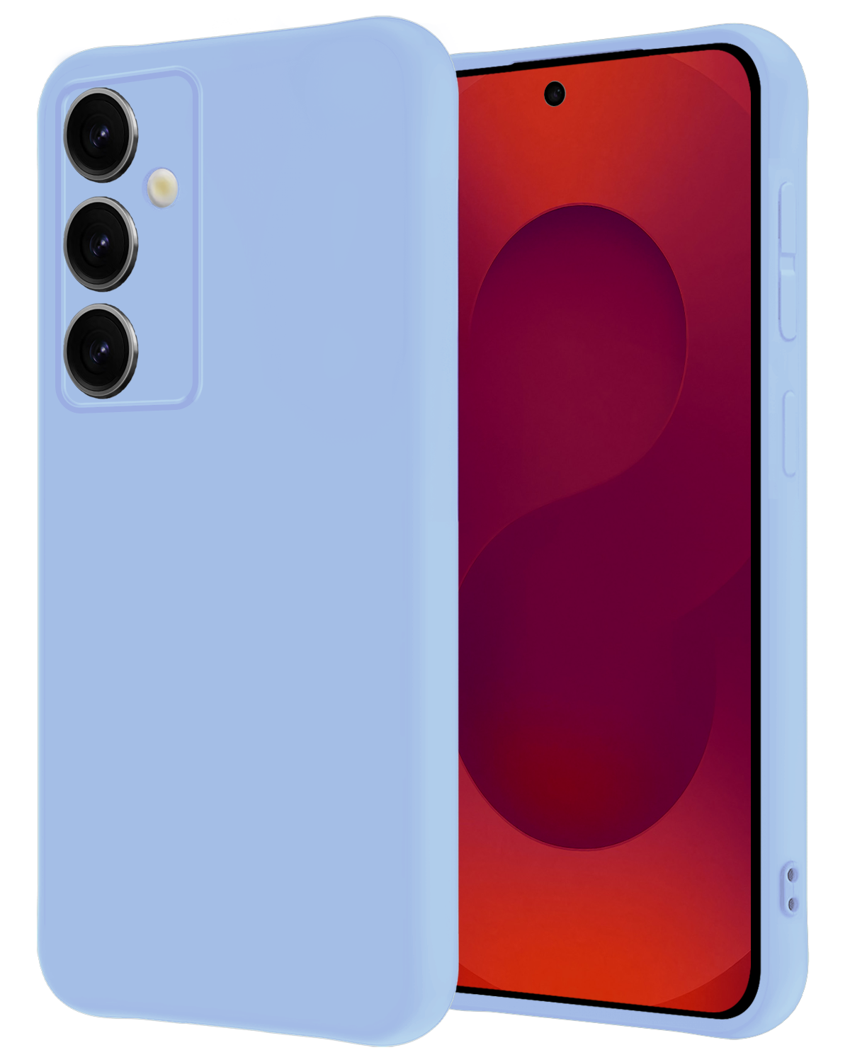 NoXx NoXx Samsung Galaxy S25 Hoesje Siliconen - Lichtblauw