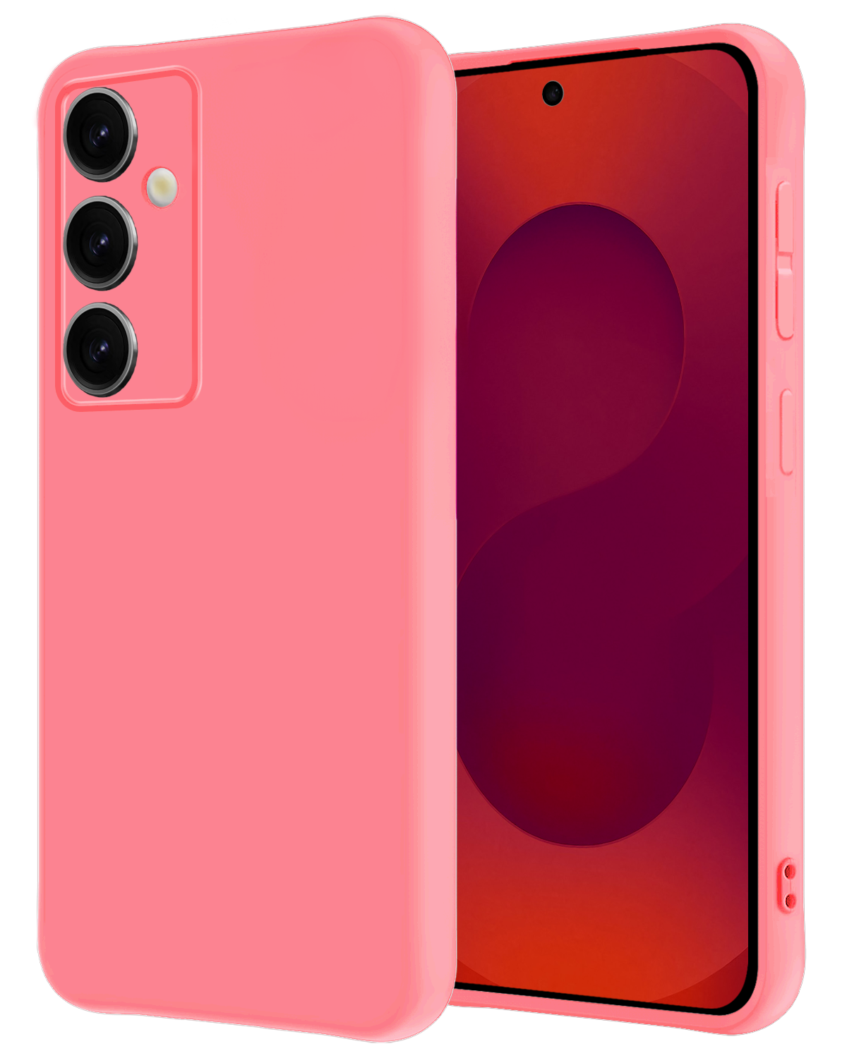 NoXx NoXx Samsung Galaxy S25 Hoesje Siliconen - Lichtroze