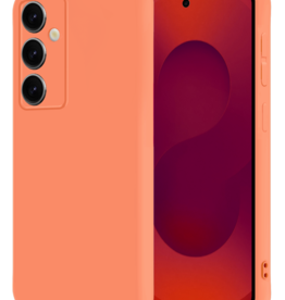 NoXx NoXx Samsung Galaxy S25 Hoesje Siliconen - Perzik