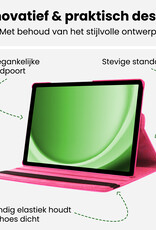 BASEY. BASEY. Samsung Galaxy Tab A9 2023 Hoes Draaibaar - Donkerroze