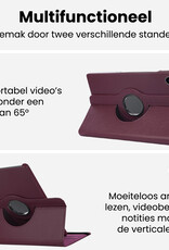 BASEY. BASEY. Samsung Galaxy Tab A9 2023 Hoes Draaibaar Met Screenprotector - Paars