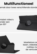 BASEY. BASEY. Samsung Galaxy Tab A9 2023 Hoes Draaibaar Met Screenprotector - Zwart
