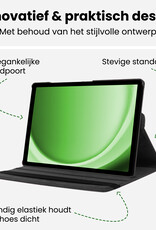 BASEY. BASEY. Samsung Galaxy Tab A9 2023 Hoes Draaibaar Met Screenprotector - Zwart