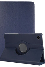 NoXx NoXx Samsung Galaxy Tab A9 2023 Hoes Draaibaar - Donkerblauw