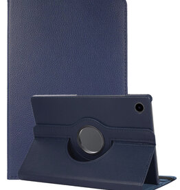 NoXx NoXx Samsung Galaxy Tab A9 2023 Hoes Draaibaar - Donkerblauw