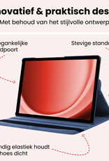 NoXx NoXx Samsung Galaxy Tab A9 2023 Hoes Draaibaar - Donkerblauw