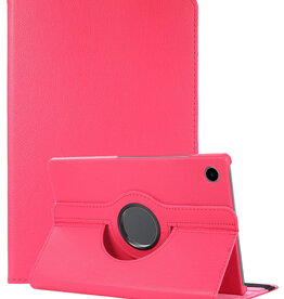 NoXx NoXx Samsung Galaxy Tab A9 2023 Hoes Draaibaar - Donkerroze