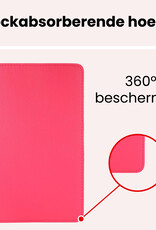 NoXx NoXx Samsung Galaxy Tab A9 2023 Hoes Draaibaar - Donkerroze