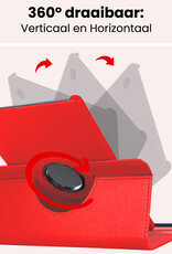 NoXx NoXx Samsung Galaxy Tab A9 2023 Hoes Draaibaar - Rood