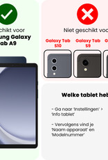 NoXx NoXx Samsung Galaxy Tab A9 2023 Hoes Draaibaar - Zwart