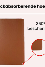 NoXx NoXx Samsung Galaxy Tab A9 2023 Hoes Draaibaar Met Screenprotector - Bruin