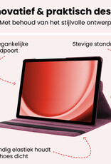 NoXx NoXx Samsung Galaxy Tab A9 2023 Hoes Draaibaar Met Screenprotector - Paars