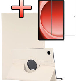 NoXx NoXx Samsung Galaxy Tab A9 2023 Hoes Draaibaar Met Screenprotector - Wit