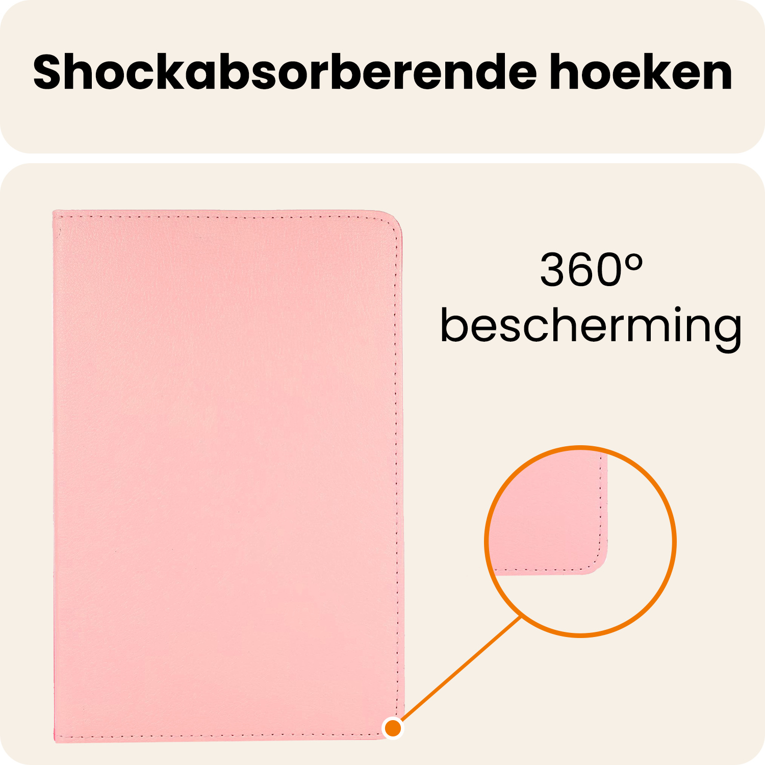 Nomfy Nomfy Samsung Galaxy Tab A9 2023 Hoes Draaibaar Met Screenprotector - Lichtroze