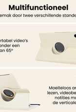 Nomfy Nomfy Samsung Galaxy Tab A9 2023 Hoes Draaibaar Met Screenprotector - Wit