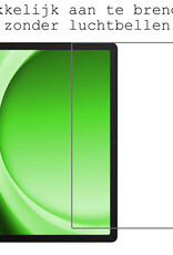 BASEY. BASEY. Samsung Galaxy Tab A9 Plus 2023 Hoes Draaibaar Met Screenprotector - Donkerblauw