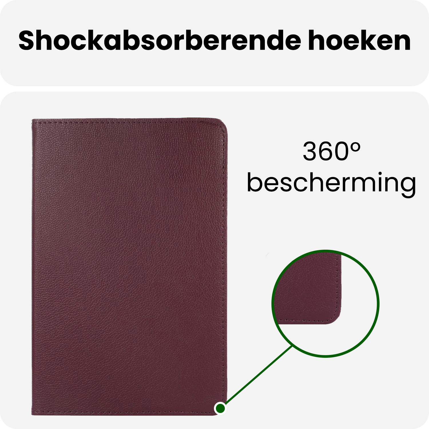 BASEY. BASEY. Samsung Galaxy Tab A9 Plus 2023 Hoes Draaibaar Met Screenprotector - Paars
