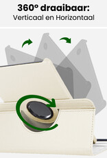 BASEY. BASEY. Samsung Galaxy Tab A9 Plus 2023 Hoes Draaibaar Met Screenprotector - Wit