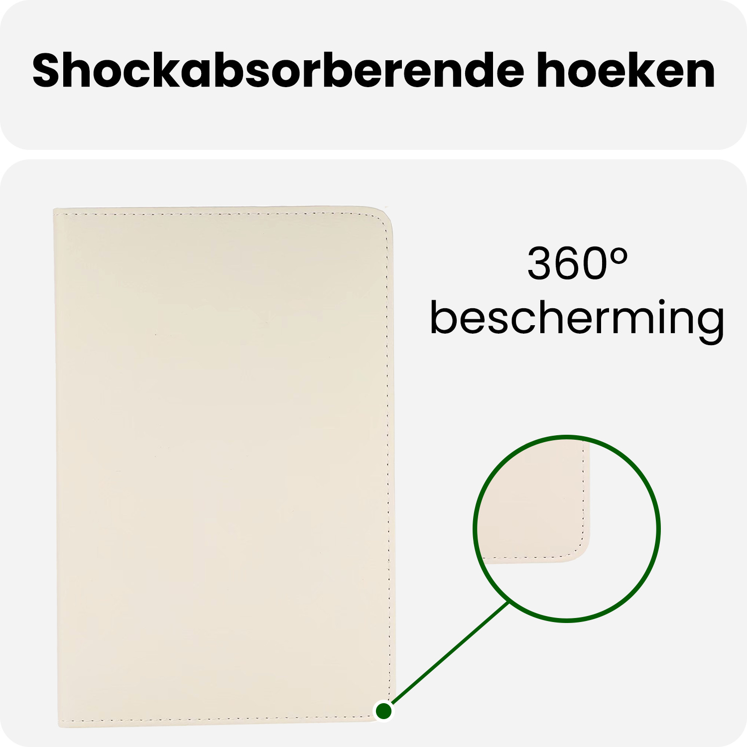 BASEY. BASEY. Samsung Galaxy Tab A9 Plus 2023 Hoes Draaibaar Met Screenprotector - Wit