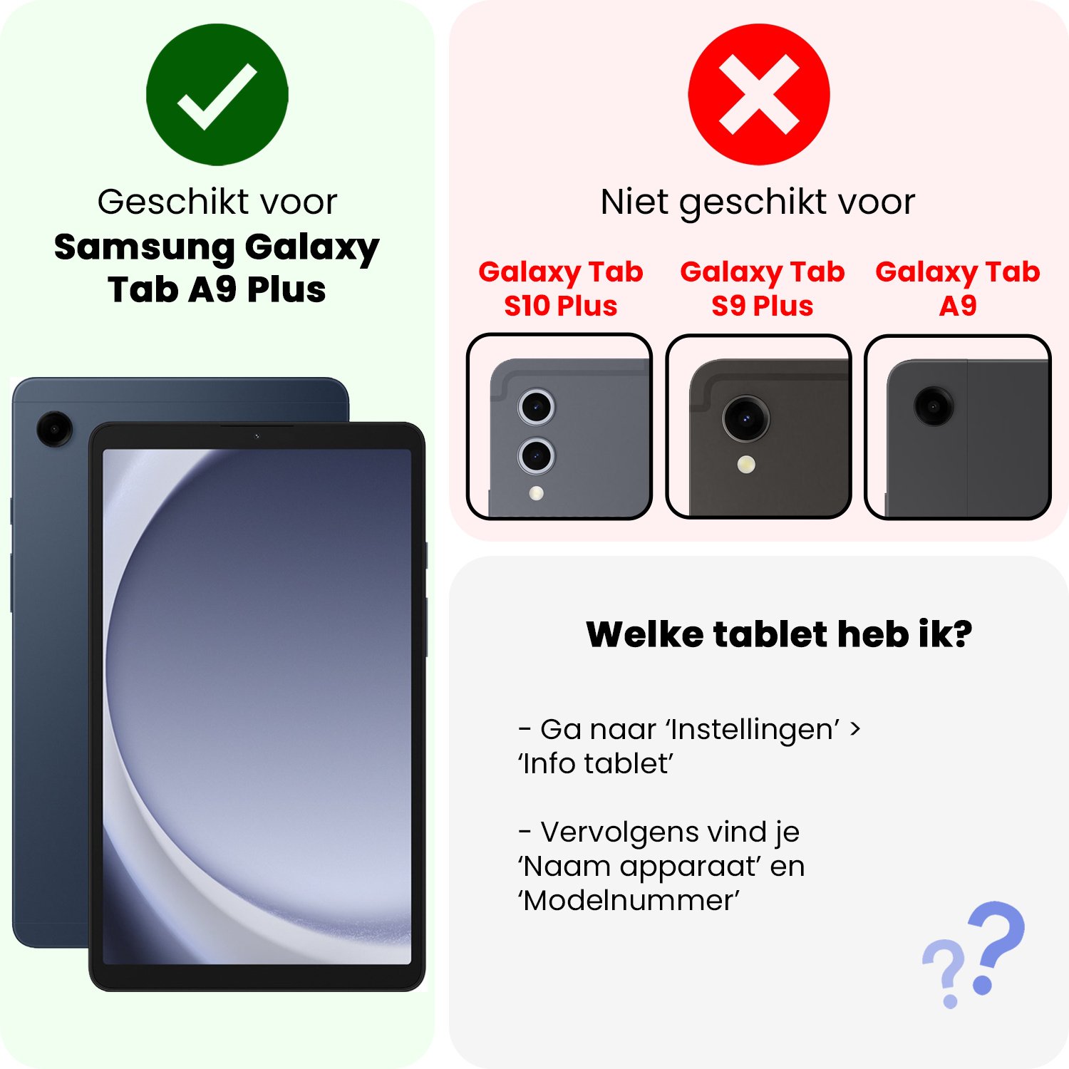 NoXx NoXx Samsung Galaxy Tab A9 Plus 2023 Hoes Draaibaar - Donkerroze