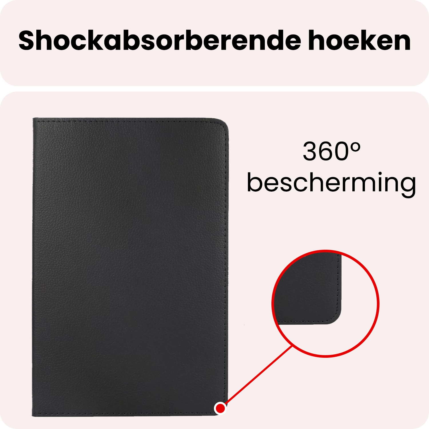 NoXx NoXx Samsung Galaxy Tab A9 Plus 2023 Hoes Draaibaar - Zwart