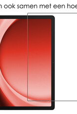 NoXx NoXx Samsung Galaxy Tab A9 Plus 2023 Hoes Draaibaar Met Screenprotector - Rood