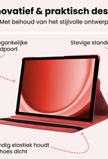 NoXx NoXx Samsung Galaxy Tab A9 Plus 2023 Hoes Draaibaar Met Screenprotector - Rood