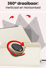 NoXx NoXx Samsung Galaxy Tab A9 Plus 2023 Hoes Draaibaar Met Screenprotector - Wit