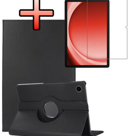 NoXx NoXx Samsung Galaxy Tab A9 Plus 2023 Hoes Draaibaar Met Screenprotector - Zwart