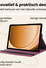 Nomfy Nomfy Samsung Galaxy Tab A9 Plus 2023 Hoes Draaibaar Met Screenprotector - Paars