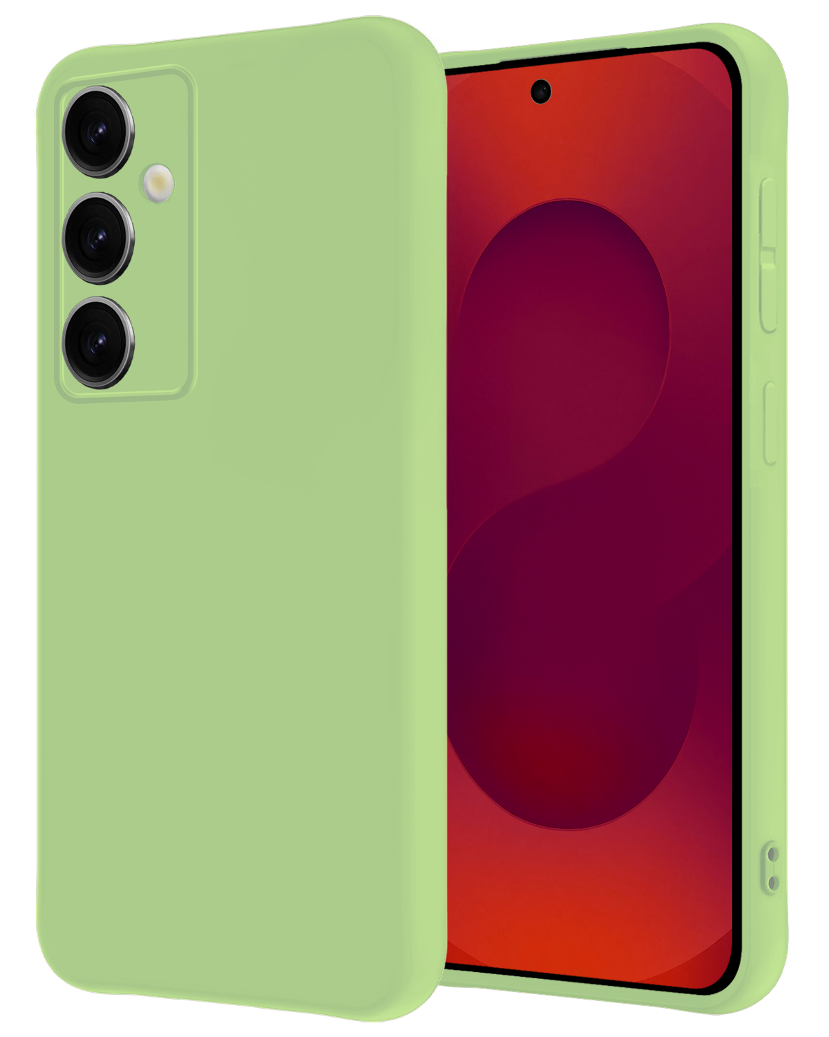 NoXx NoXx Samsung Galaxy S25 Plus Hoesje Siliconen - Groen